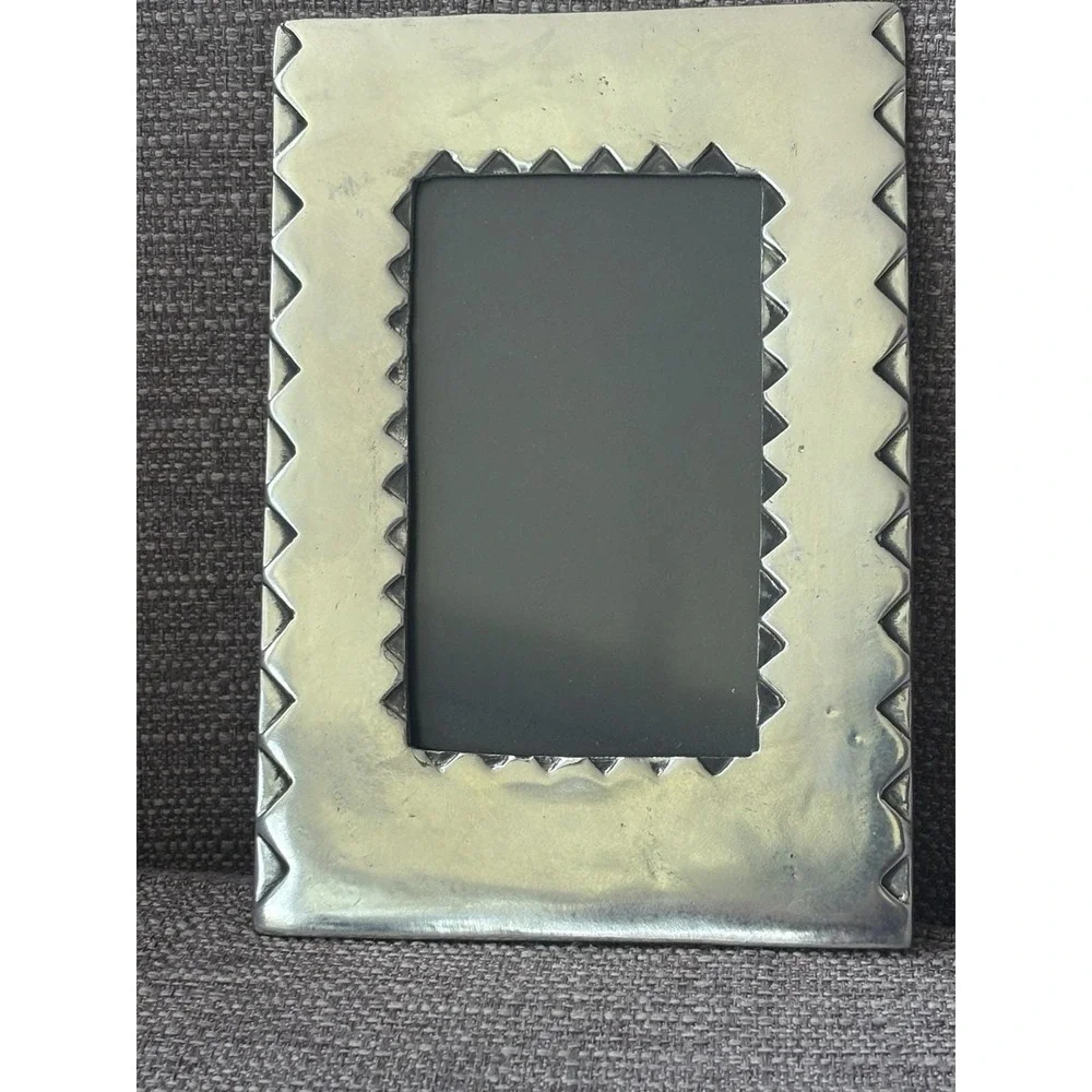 Rare Vintage Carrol Boyes Pewter Photo Frame Mid-Century Modern Brutalist Style